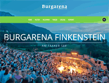 Tablet Screenshot of burgarena.at